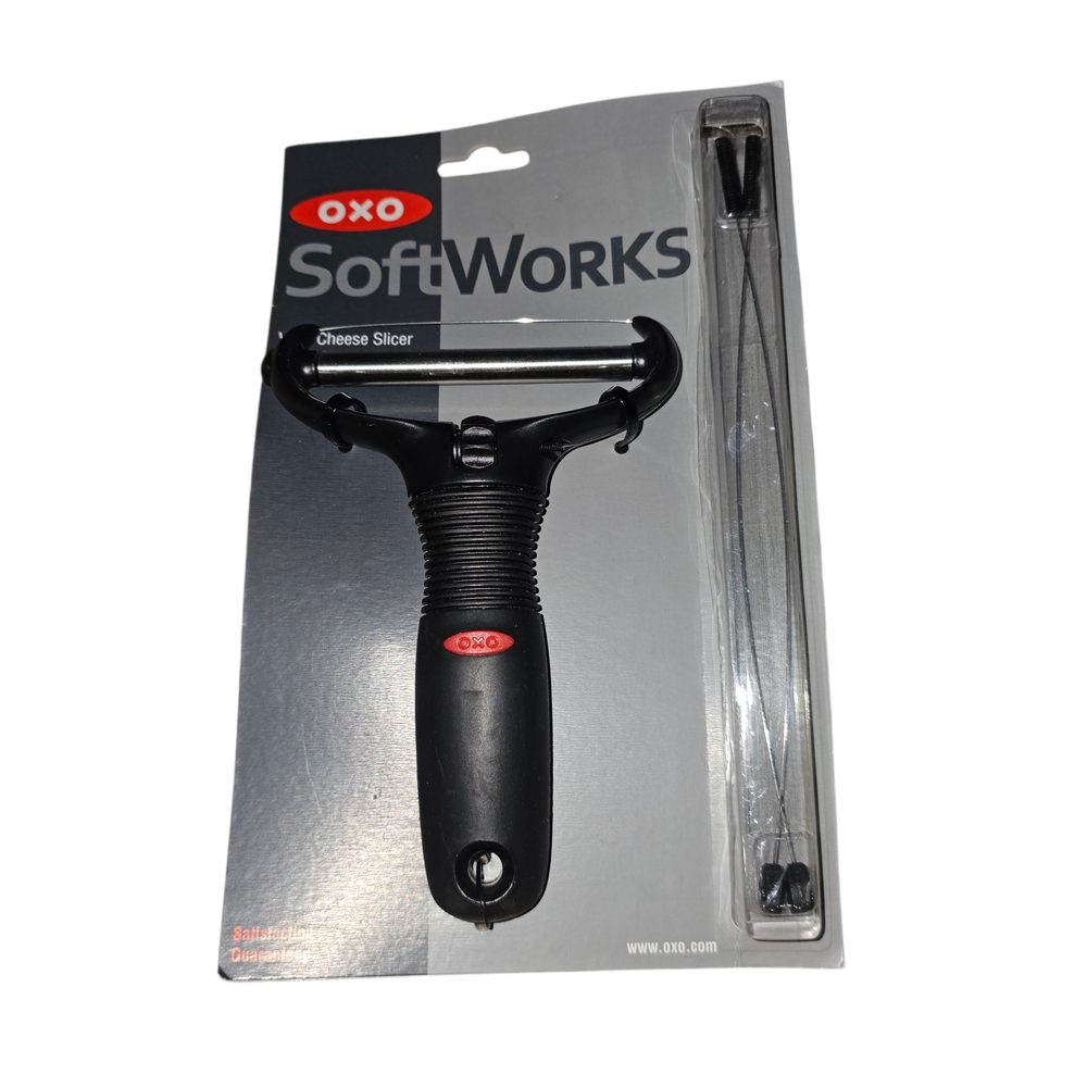 OXO SoftWorks Wire Cheese Slicer Adjustable w/ 2 Replacement Wires Black NTW